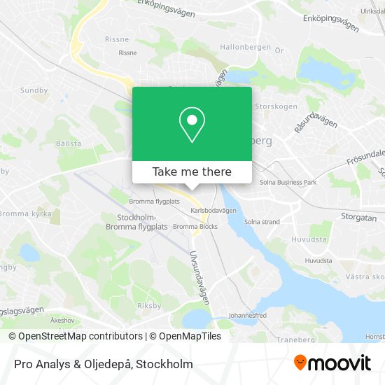 Pro Analys & Oljedepå map