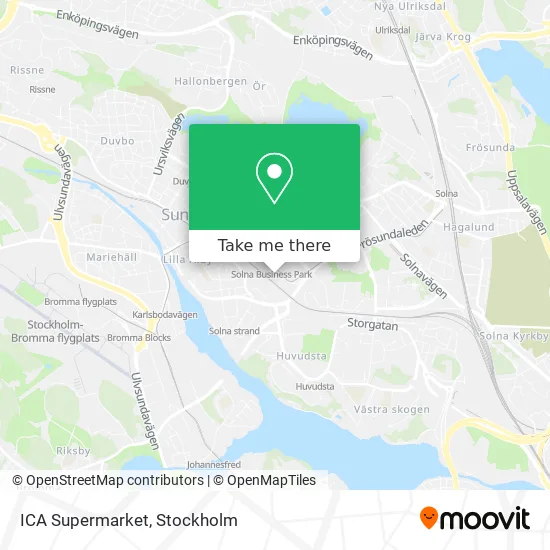 ICA Supermarket map
