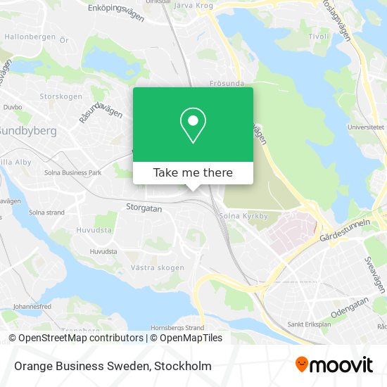 Orange Business Sweden map