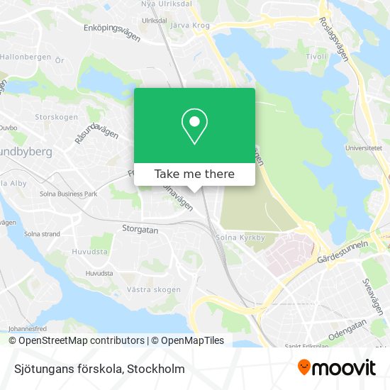 Sjötungans förskola map