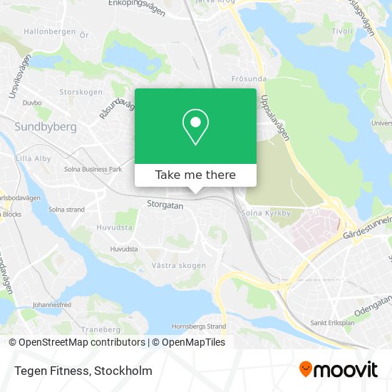 Tegen Fitness map