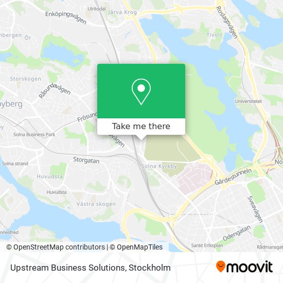 Upstream Business Solutions map