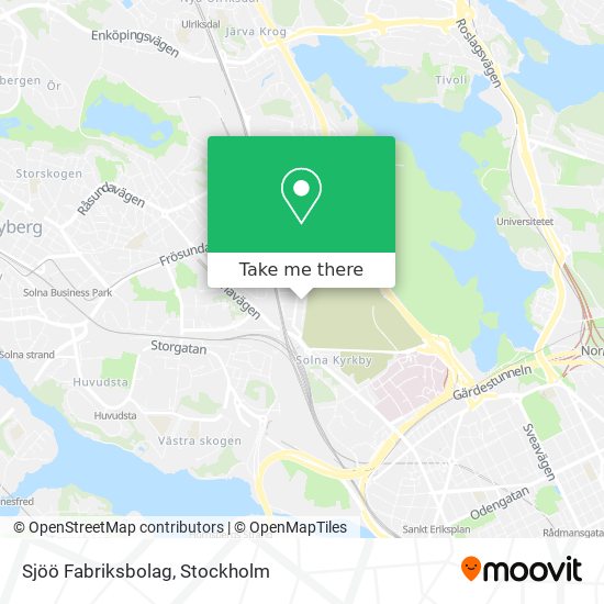 Sjöö Fabriksbolag map