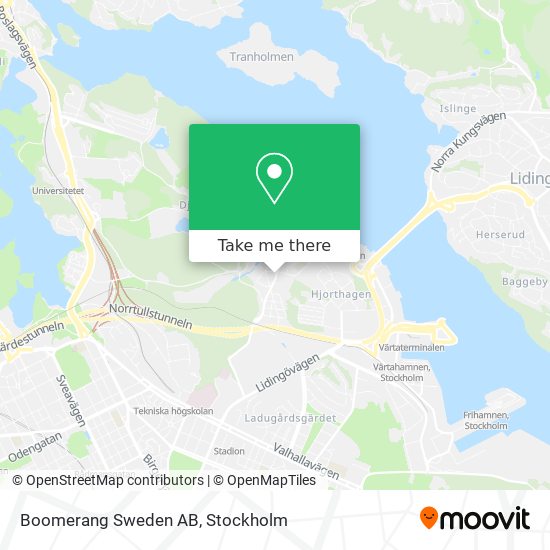 Boomerang Sweden AB map