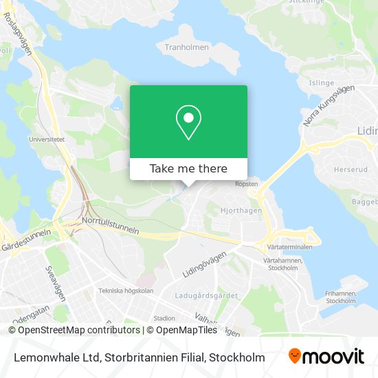 Lemonwhale Ltd, Storbritannien Filial map