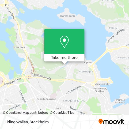 Lidingövallen map