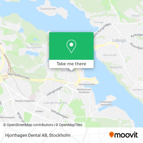 Hjorthagen Dental AB map