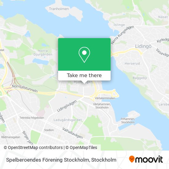 Spelberoendes Förening Stockholm map