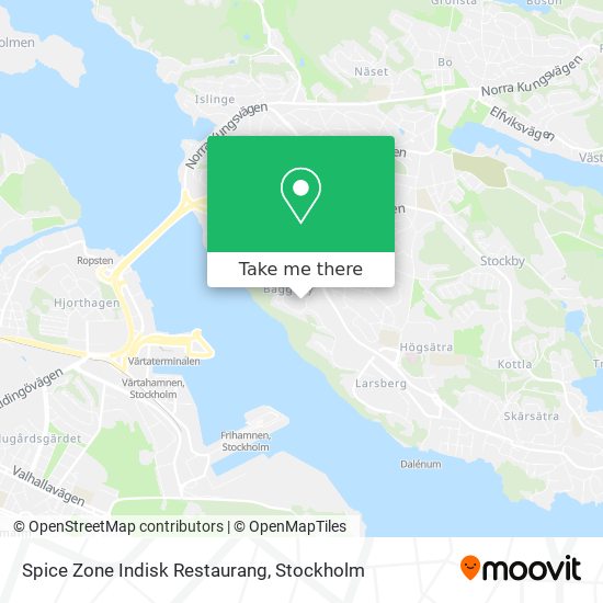 Spice Zone Indisk Restaurang map