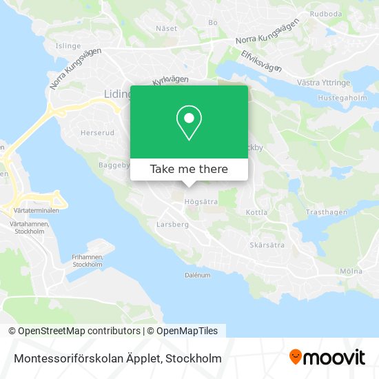 Montessoriförskolan Äpplet map