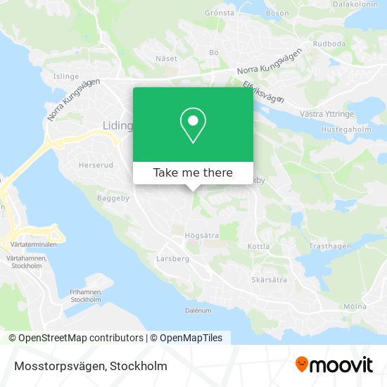 Mosstorpsvägen map