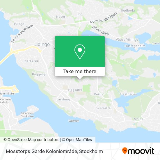 Mosstorps Gärde Koloniområde map