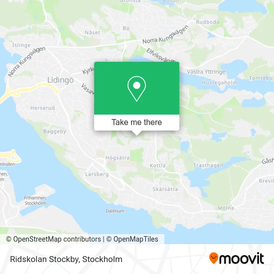 Ridskolan Stockby map