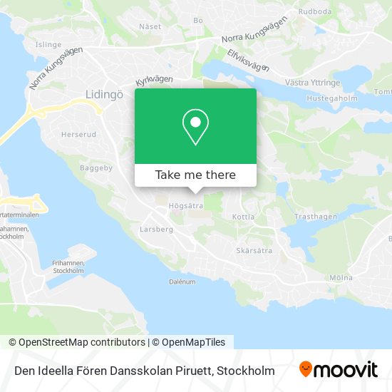 Den Ideella Fören Dansskolan Piruett map