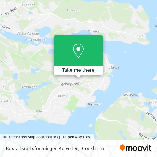 Bostadsrättsföreningen Kolveden map