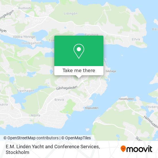 E.M. Lindén Yacht and Conference Services map
