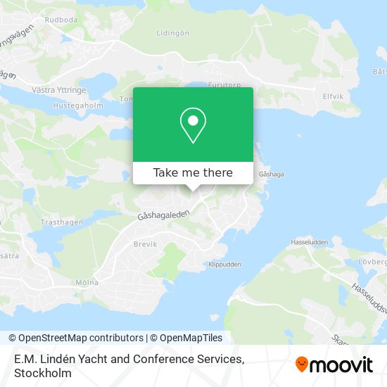 E.M. Lindén Yacht and Conference Services map