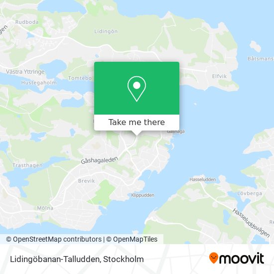 Lidingöbanan-Talludden map