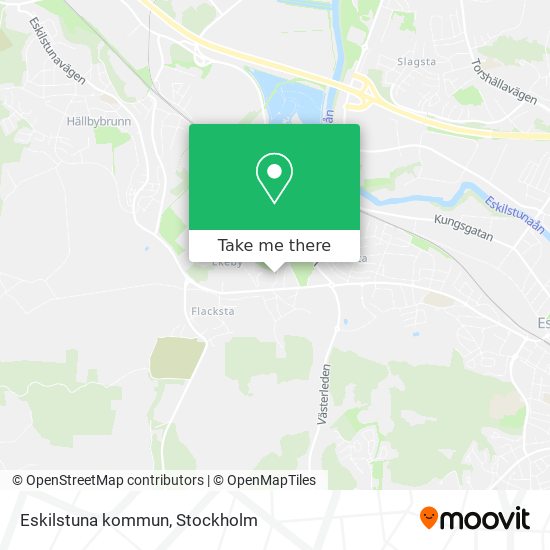 Eskilstuna kommun map