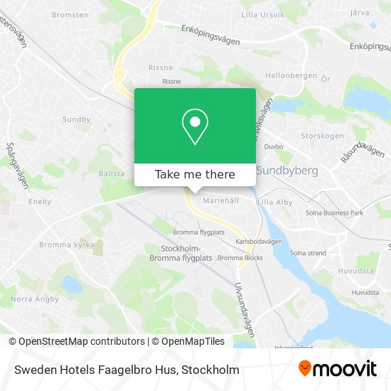 Sweden Hotels Faagelbro Hus map