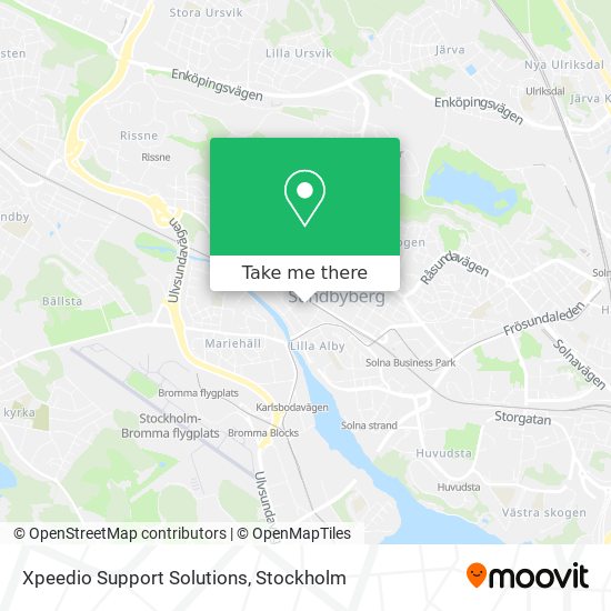 Xpeedio Support Solutions map