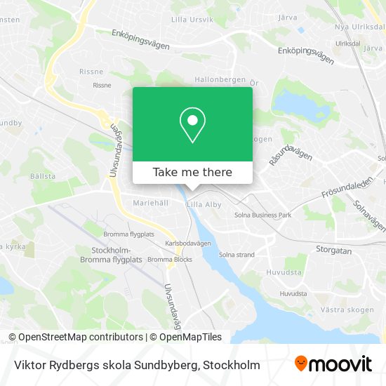 Viktor Rydbergs skola Sundbyberg map