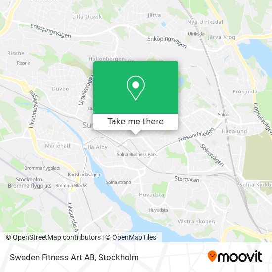 Sweden Fitness Art AB map