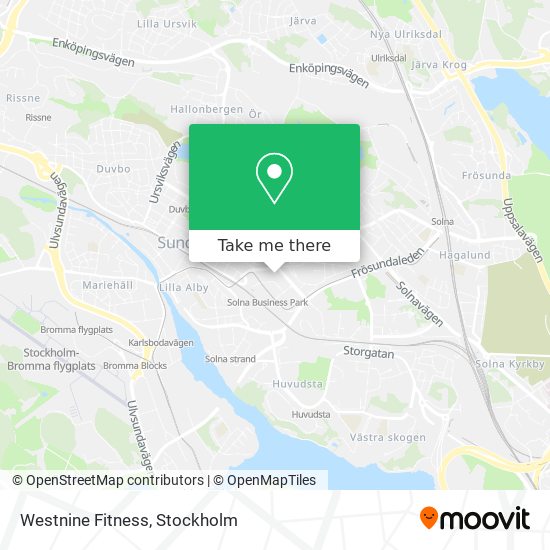 Westnine Fitness map