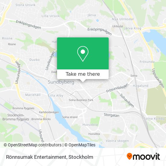 Rönnsumak Entertainment map