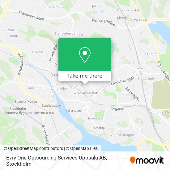 Evry One Outsourcing Services Uppsala AB map