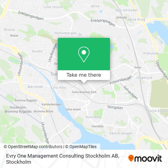 Evry One Management Consulting Stockholm AB map
