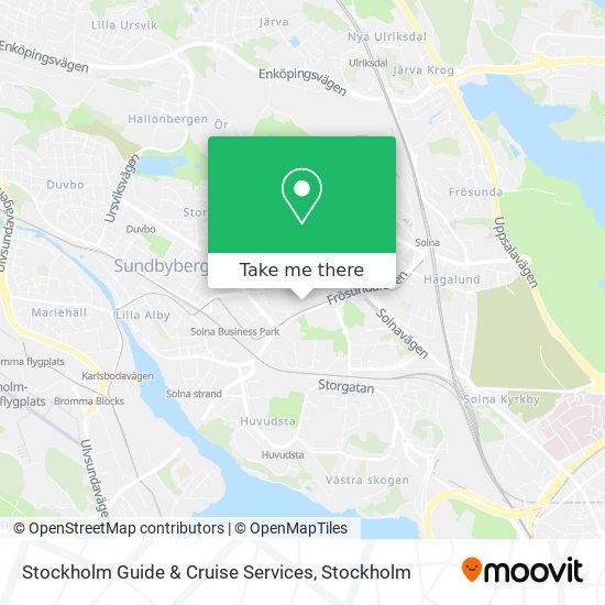 Stockholm Guide & Cruise Services map