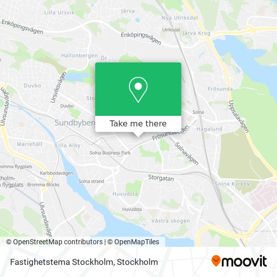 Fastighetstema Stockholm map