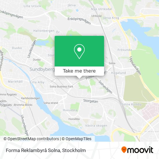 Forma Reklambyrå Solna map