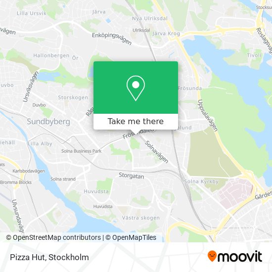 Pizza Hut map