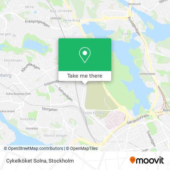 Cykelköket Solna map