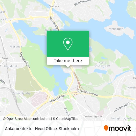 Ankararkitekter Head Office map