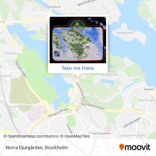 Norra Djurgården map