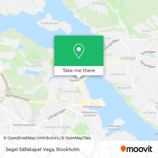 Segel Sällskapet Vega map