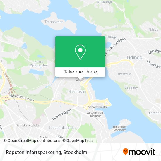 Ropsten Infartsparkering map