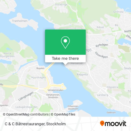 C & C Båtrestauranger map