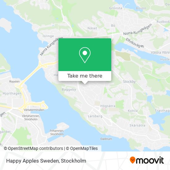 Happy Apples Sweden map