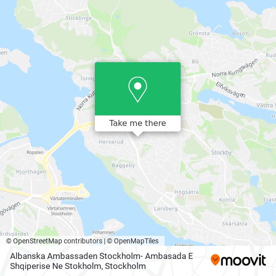 Albanska Ambassaden Stockholm- Ambasada E Shqiperise Ne Stokholm map