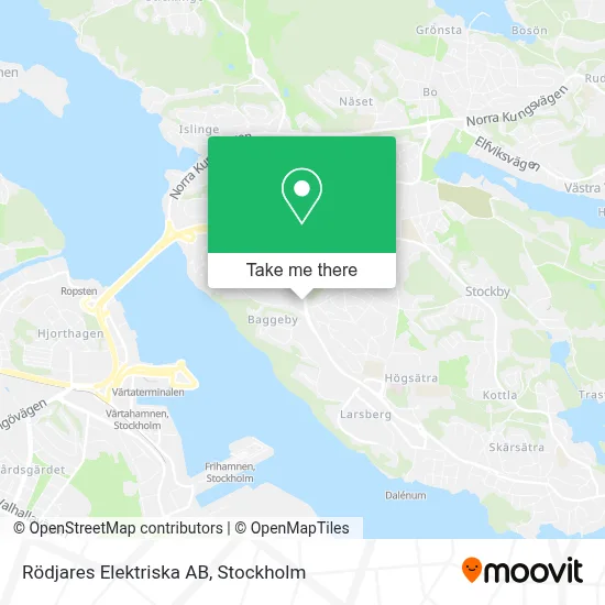 Rödjares Elektriska AB map