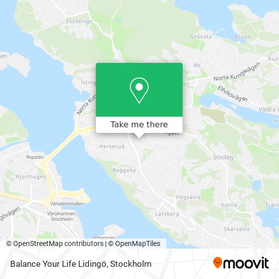 Balance Your Life Lidingö map