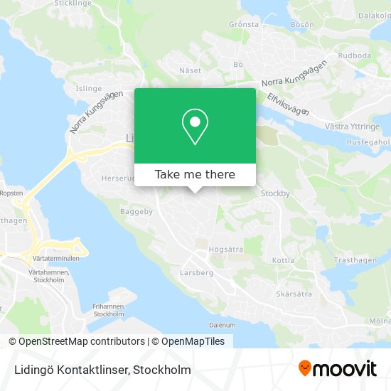 Lidingö Kontaktlinser map