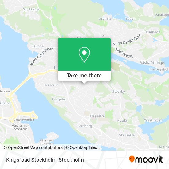 Kingsroad Stockholm map