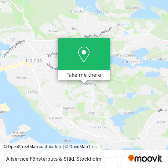 Allservice Fönsterputs & Städ map