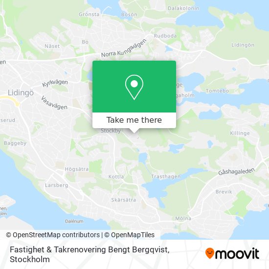 Fastighet & Takrenovering Bengt Bergqvist map