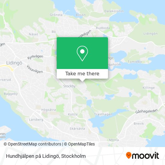 Hundhjälpen på Lidingö map